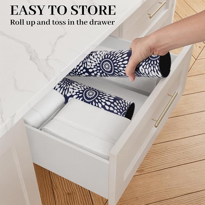LuxStep Dish Drying Mat Super Absorbent Kitchen Counter Mat Rubber Backing - Image 5
