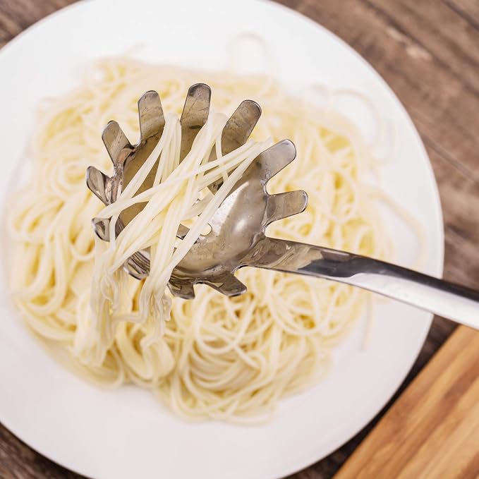 Stainless Steel Spaghetti Spoon, 12.6 Inch Pasta Server - Image 4
