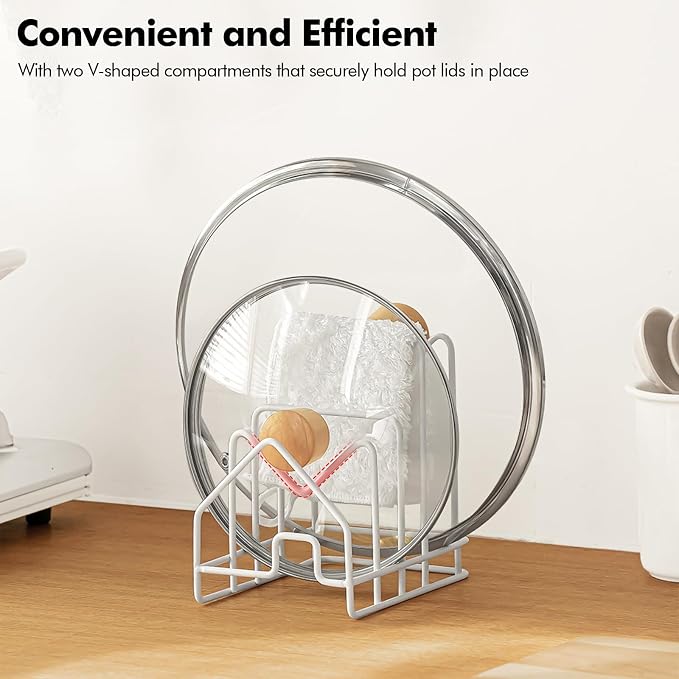Poeland Kitchen Pot Lid Organizer, Pan Rack - Image 5