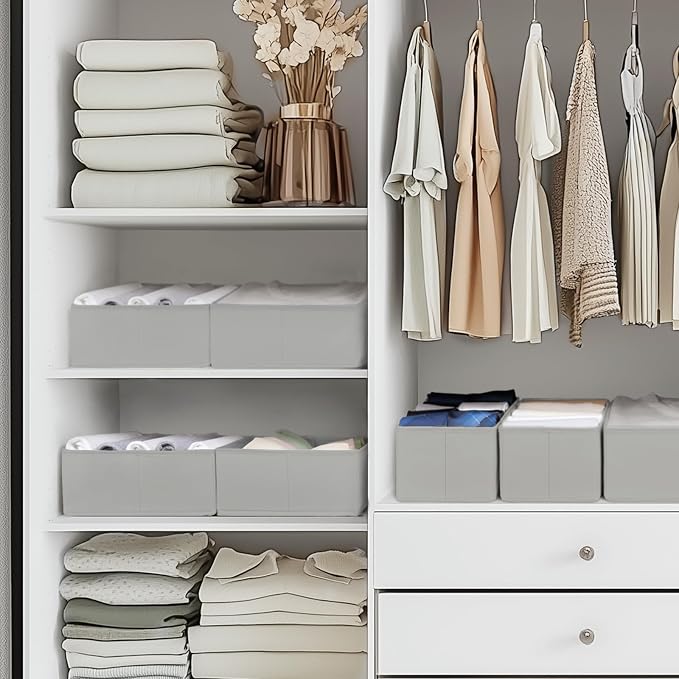 Criusia Drawer Organizer Clothes, 10 Pack Dresser Organizer - Image 7