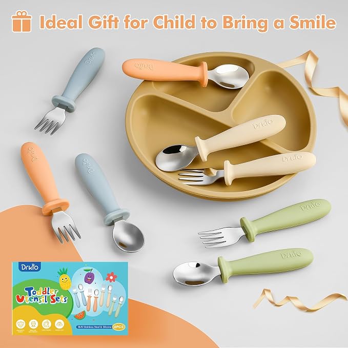 DRKIO 8 Pieces Toddler Utensils Set - Image 5