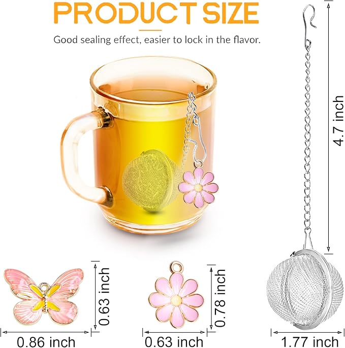 Set of 2 Tea Infuser for Loose Leaf Tea - Image 3