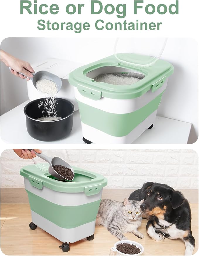 20-30 Lbs Rice Storage Container, Collapsible Food Storage Containers - Image 6