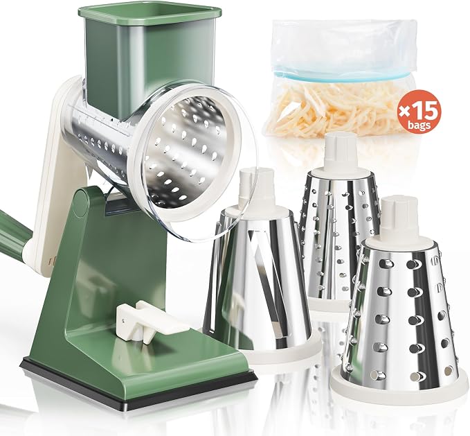 Upgraded Rotary Cheese Grater by Nexsujo