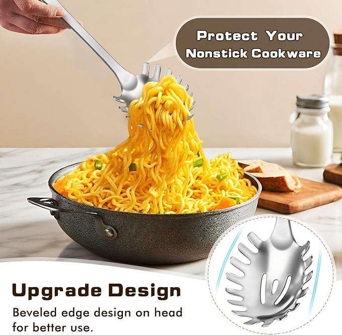 3 Pcs Stainless Steel Cooking Utensils Set, Heat Resistant Kitchen Utensils - Image 5