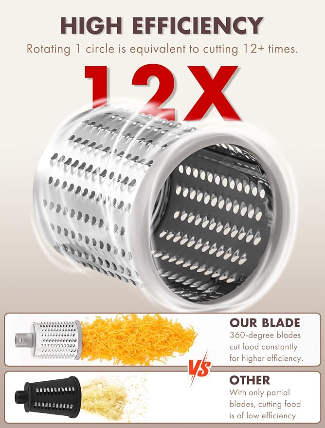 GDL Rotary Cheese Grater Hand Crank - Image 4