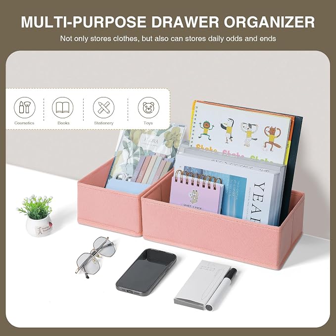 DIMJ Fabric Drawer Organizer Bins - Image 6