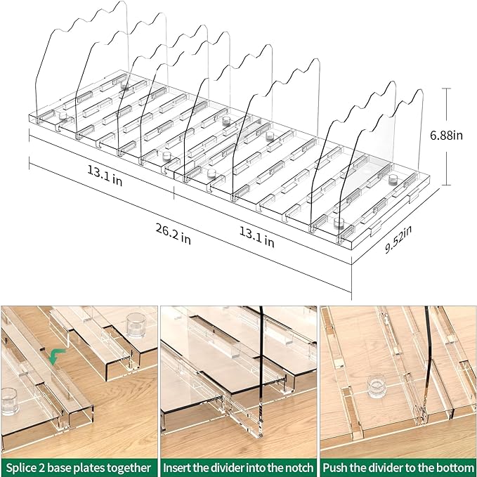 SPACEKEEPER Adjustable Shelf Divider - Image 2
