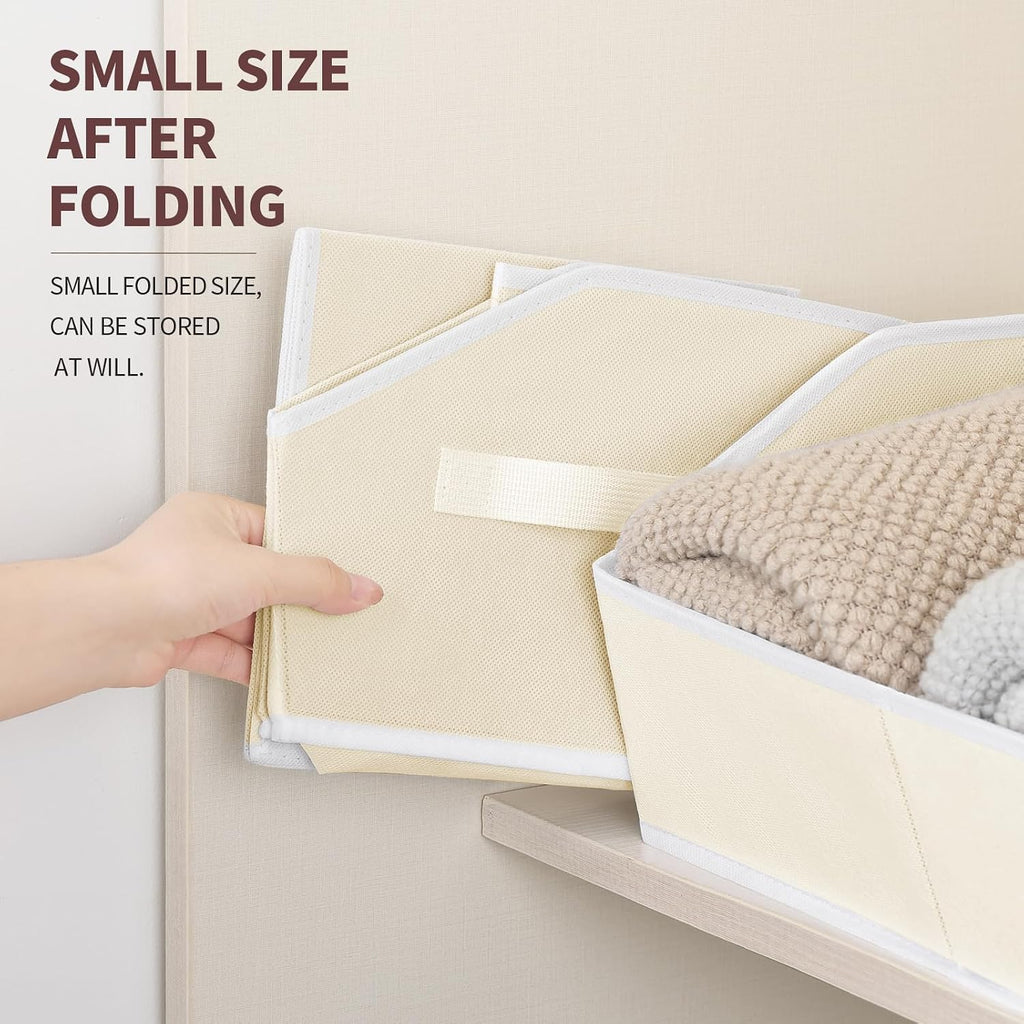 Cube Storage Organizer - Large Bins with Handle, Trapezoid Organizing