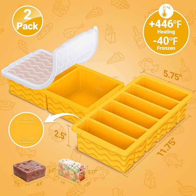 2-Pack Silicone Freezer Trays - Image 6