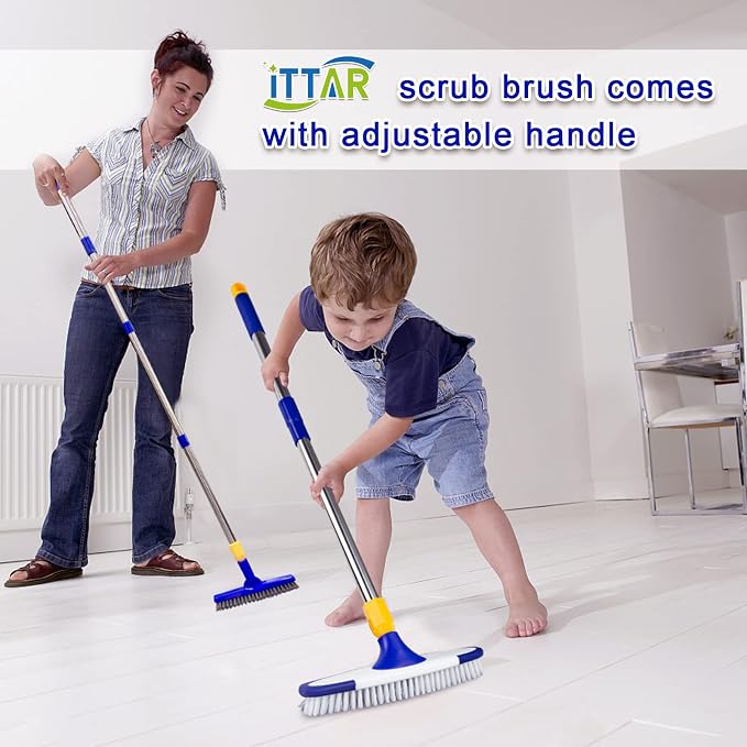 ITTAR Grout & Scrub Brush Combo, Floor Scrubber - Image 5