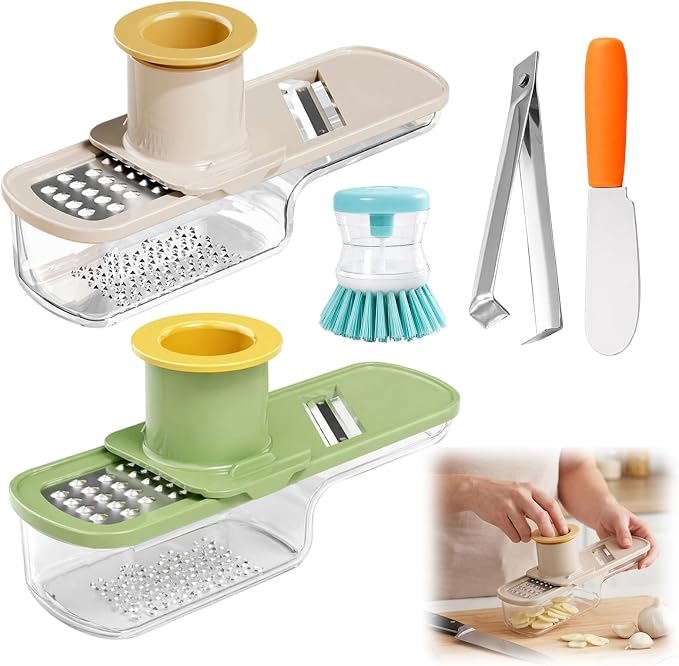 5-Piece Garlic Slicer Set for Easy Meal Prep, Garlic Slicer Super Thin by Unknown