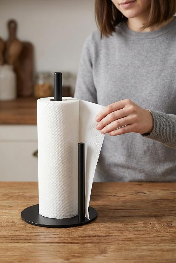 Paper Towel Holder, Stainless Steel Paper Towel Holder Countertop - Image 5