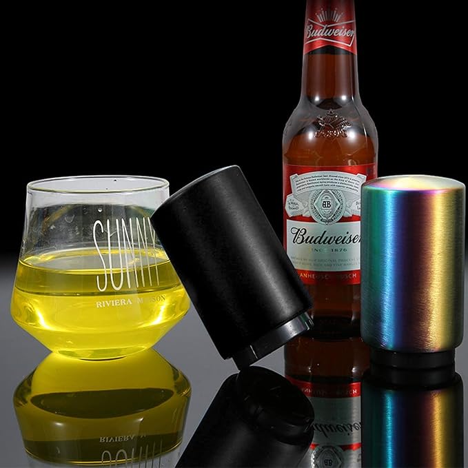 Father's Day Gift for Dad, YUDANSI Push Down Bottle Opener, Automatic Beer - Image 6