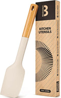 Silicone Heavy-Duty Spatula, Sturdy Bpa-Free Matte Silicone, Wooden Handle by BADIANO