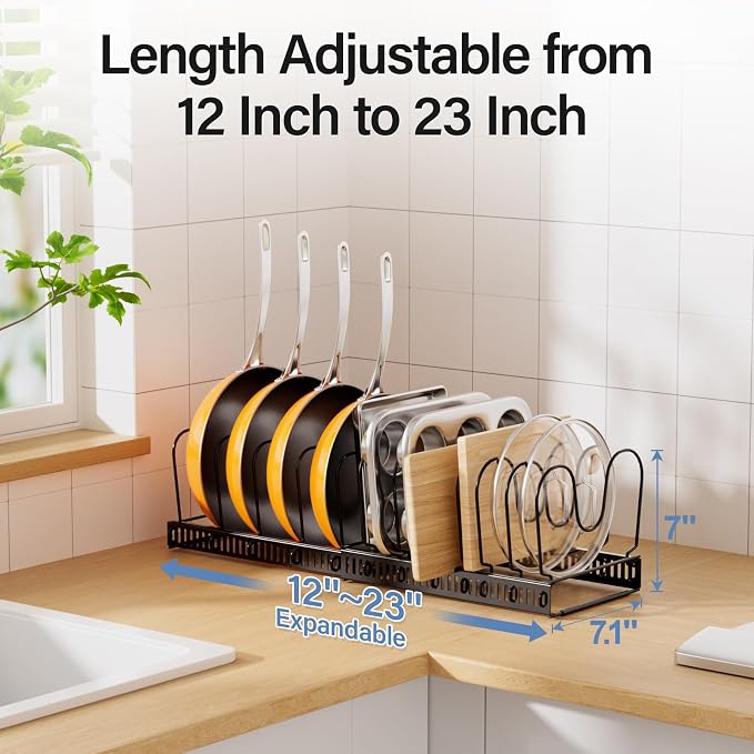 ORDORA Pots and Pans Organizer under Cabinet - Image 3