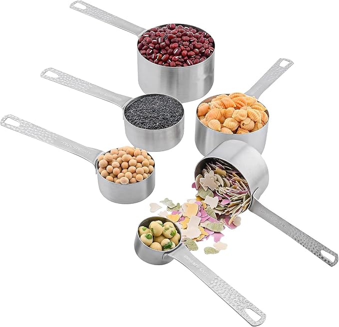 Measuring Cups and Spoons Set 14, Metric & US 18/8 Stainless Steel Measuring - Image 6