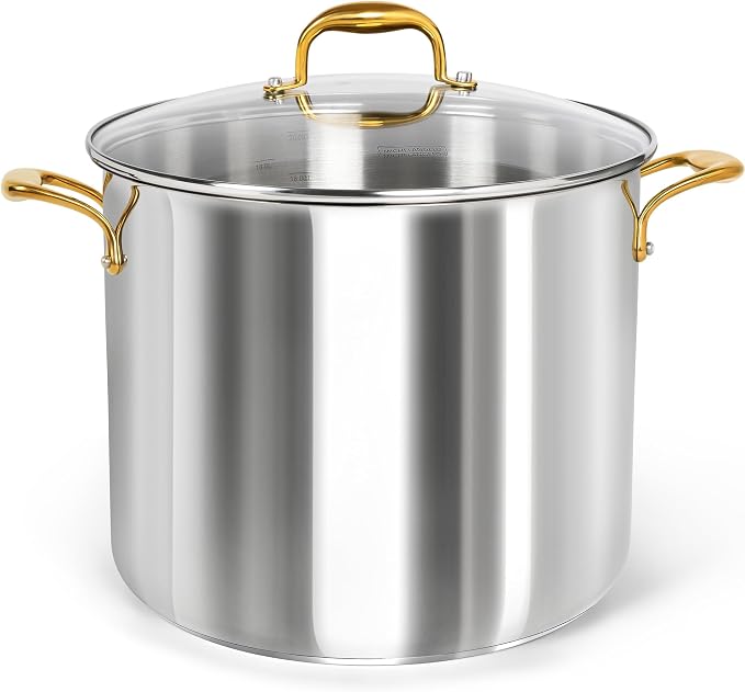 MICHELANGELO Stainless Steel Stock Pot by Michelangelo