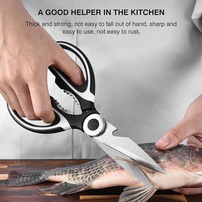 NileHome Kitchen Scissors, Stainless Steel Scissors All Purpose Heavy Duty - Image 7