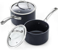 Cooks Standard Nonstick Sauce Pan Set, 2Qt & 3Qt Hard Anodized Saucepans by CooksStandard