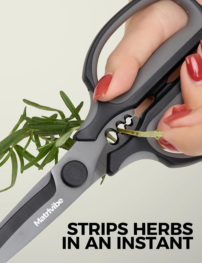 Heavy Duty Kitchen Shears, All Purpose Herb and Kitchen Scissors - Image 2