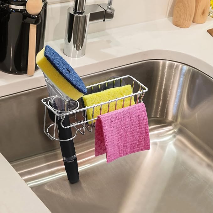 3-In-1 Sponge Holder for Kitchen Sink - Image 7