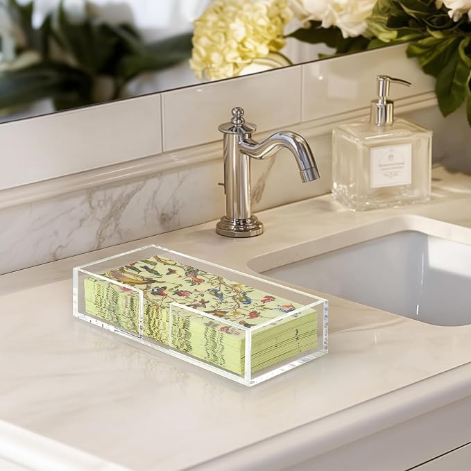 Kordory Acrylic Guest Towel Holder Tray - Image 5