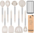 Silicone Cooking Utensil Set, BPA Free Heat Resistant Kitchen Tools by BUNDLEPRO
