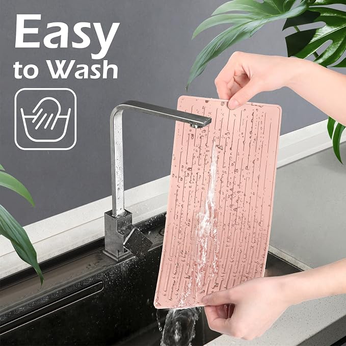 GeeRic Dish Drying Mats, Heat-resistant Silicone Mat - Image 4