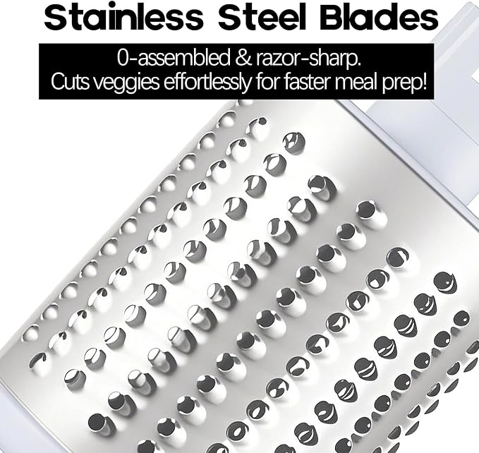Cheese Grater Hand Crank, Rotary Vegetable Shredder - Image 6