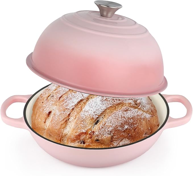 Enameled Cast Iron Bread Oven, Dutch Oven Pot by CookNexa