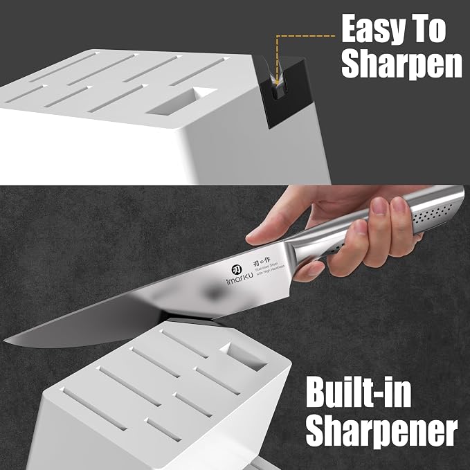 imarku® Knife Set, Japanese HC Stainless Steel 15 PCS Kitchen Knife Set - Image 3
