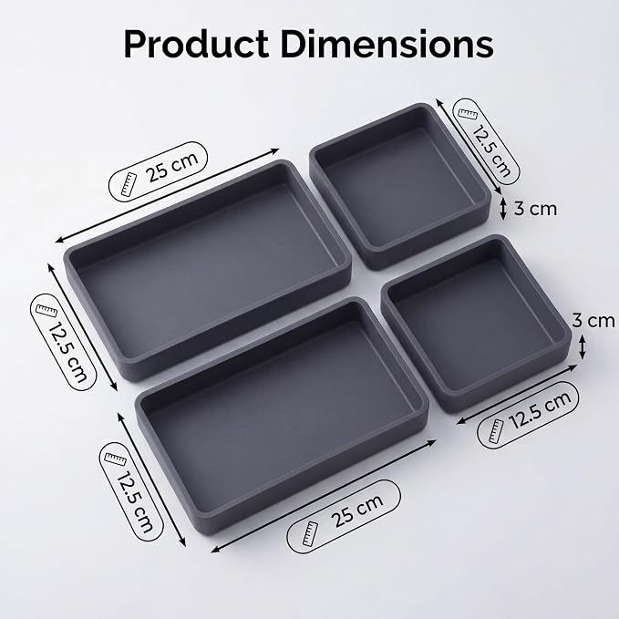 4-Pack Silicone Sheet Pan Dividers Nonstick Heat-Resistant Baking Trays - Image 2