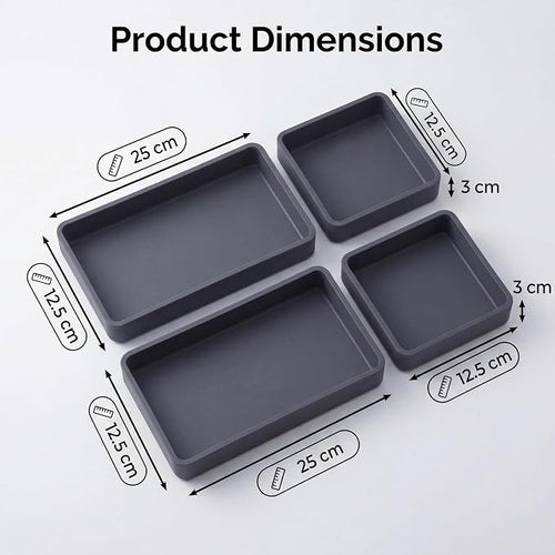 4-Pack Silicone Sheet Pan Dividers Nonstick Heat-Resistant Baking Trays - Image 2