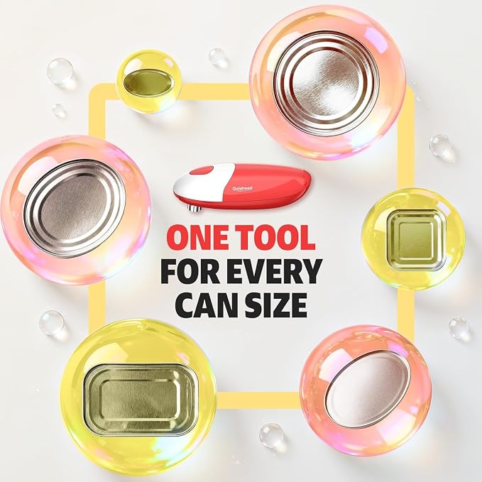 Handsfree One Touch Electric Can Opener, Smooth Edge Automatic Can Opener Fits - Image 3