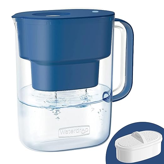 Waterdrop PT-07C Water Filter Pitcher, NSF Certified, 200-Gallon Long-Life by Waterdrop