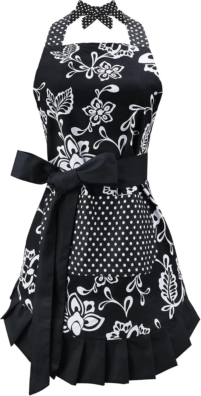 G2PLUS Vintage Floral Kitchen Apron by G2PLUS