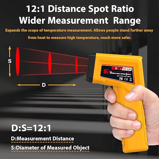 FKM Infrared Thermometer Gun Non-Contact Laser Temperature Gun, -58°F~986°F - Image 6