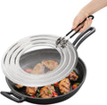 2 Pack Stainless Steel Splatter Screen for Frying Pan, 12 Inch Grease
