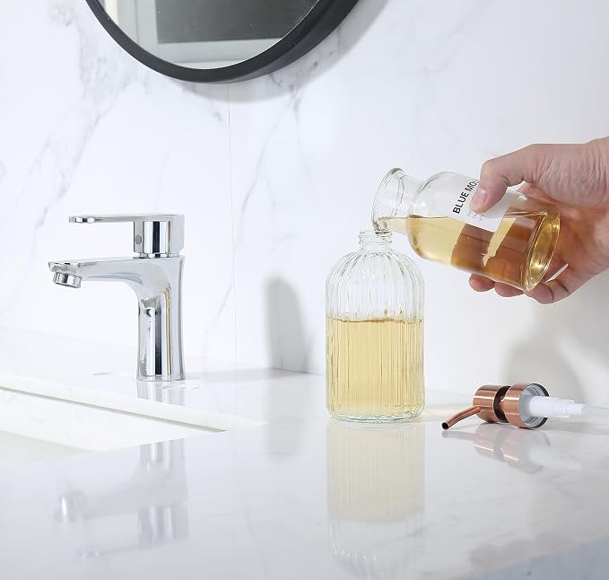 Copper Glass Bathroom Soap Dispenser - Image 4