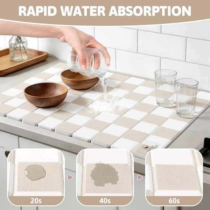 Yamaziot Large Stone Drying Mat - Image 3