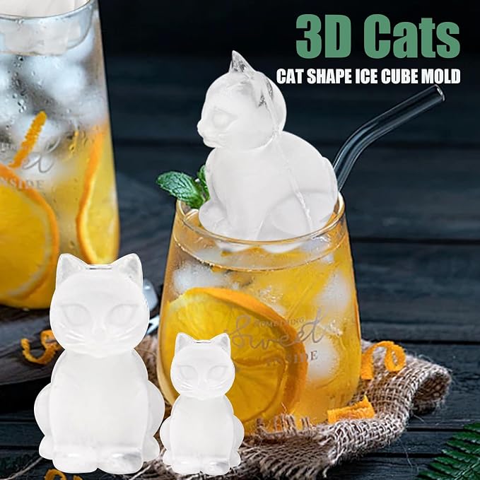 3D Cat Ice Cube Mold, Admaison Ice Cube Tray - Image 2