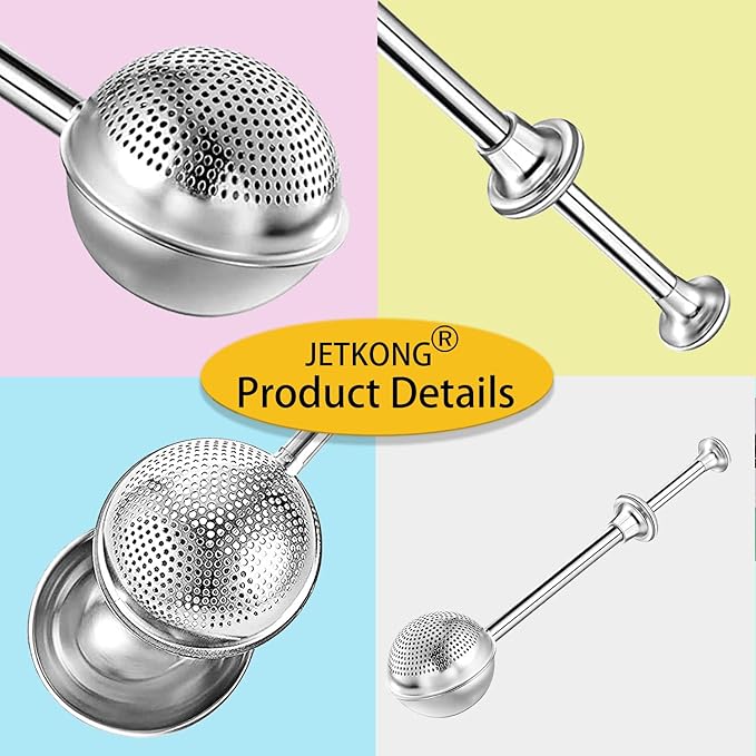 JETKONG Powdered Sugar Shaker Duster Flour Dispenser Shaker - Image 6