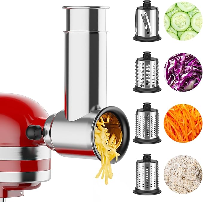 Stainless Steel Slicer Shredder Attachment by FOCOllK