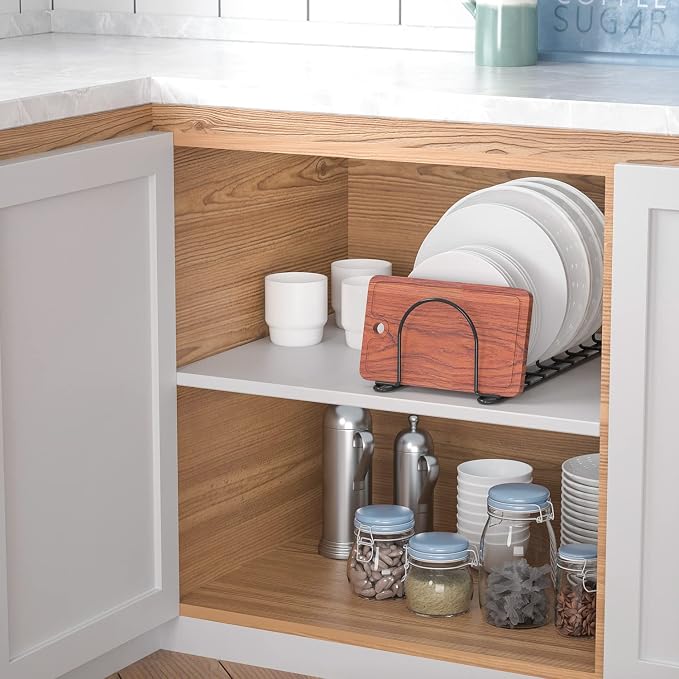 JAQ Pot Lid Rack Organizer, 10.5" Kitchenware Dividers Holder - Image 7