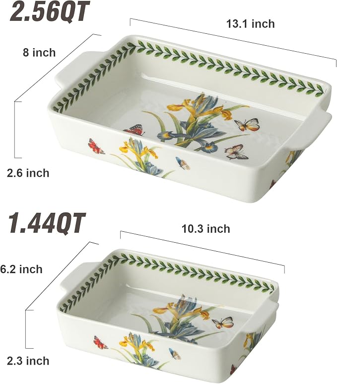 Ceramic Iris Baking Casserole Dish - Image 2