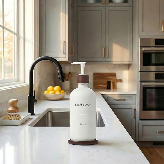 Dish Soap Dispenser, Refillable Soap Dispenser Kitchen - Image 3