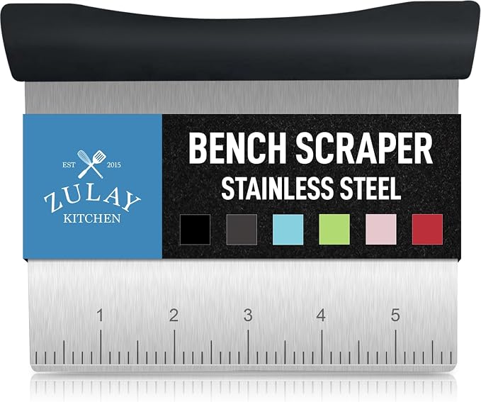 Zulay Premium Multi-purpose Stainless Steel Bench Scraper & Chopper, Quick & - Image 8