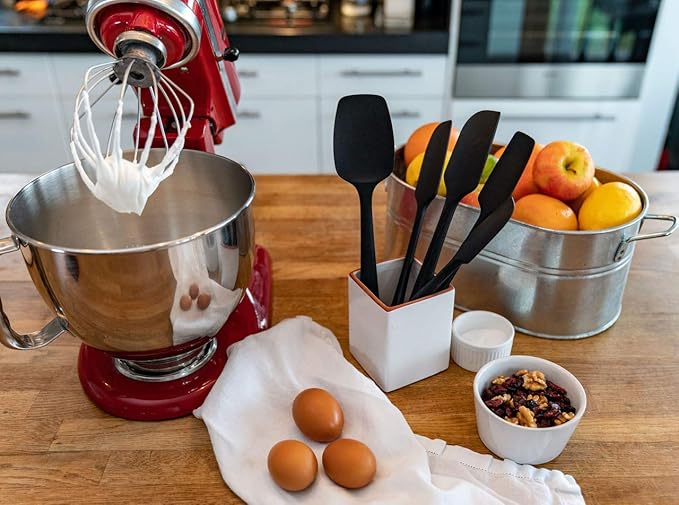 KITCHENLOVE Premium 600°F Heat Resistant 5 Piece Silicone Spatula Set - Image 2