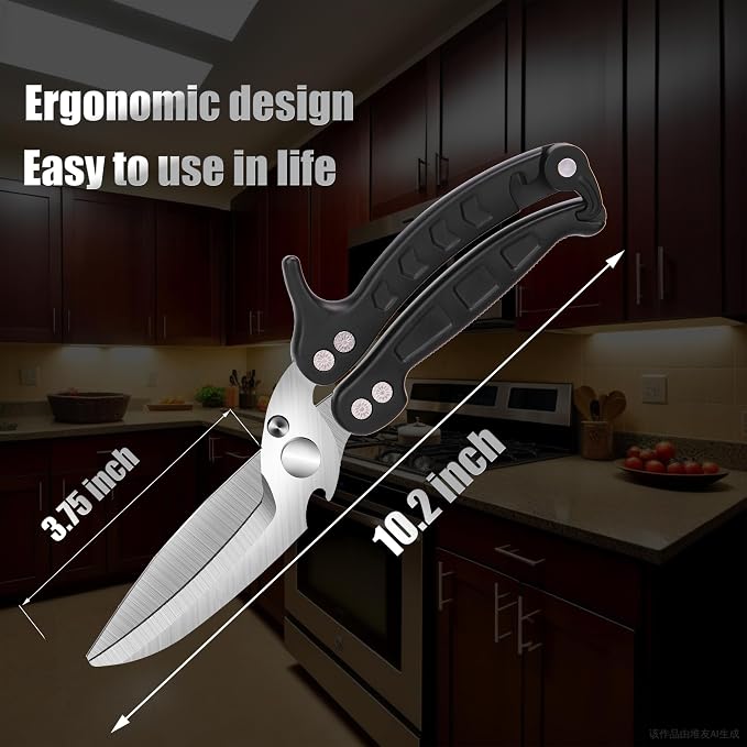 Poultry Shears Scissors Heavy Duty, Kitchen Shears, Separable easy to clean - Image 3